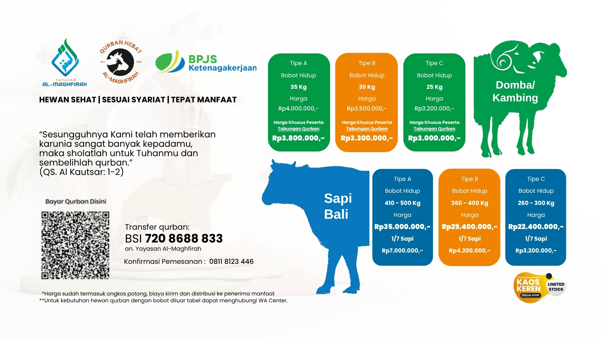 Qurban Hebat 1446 H, Hewan Sehat, Sesuai Syariat, Tepat Manfaat